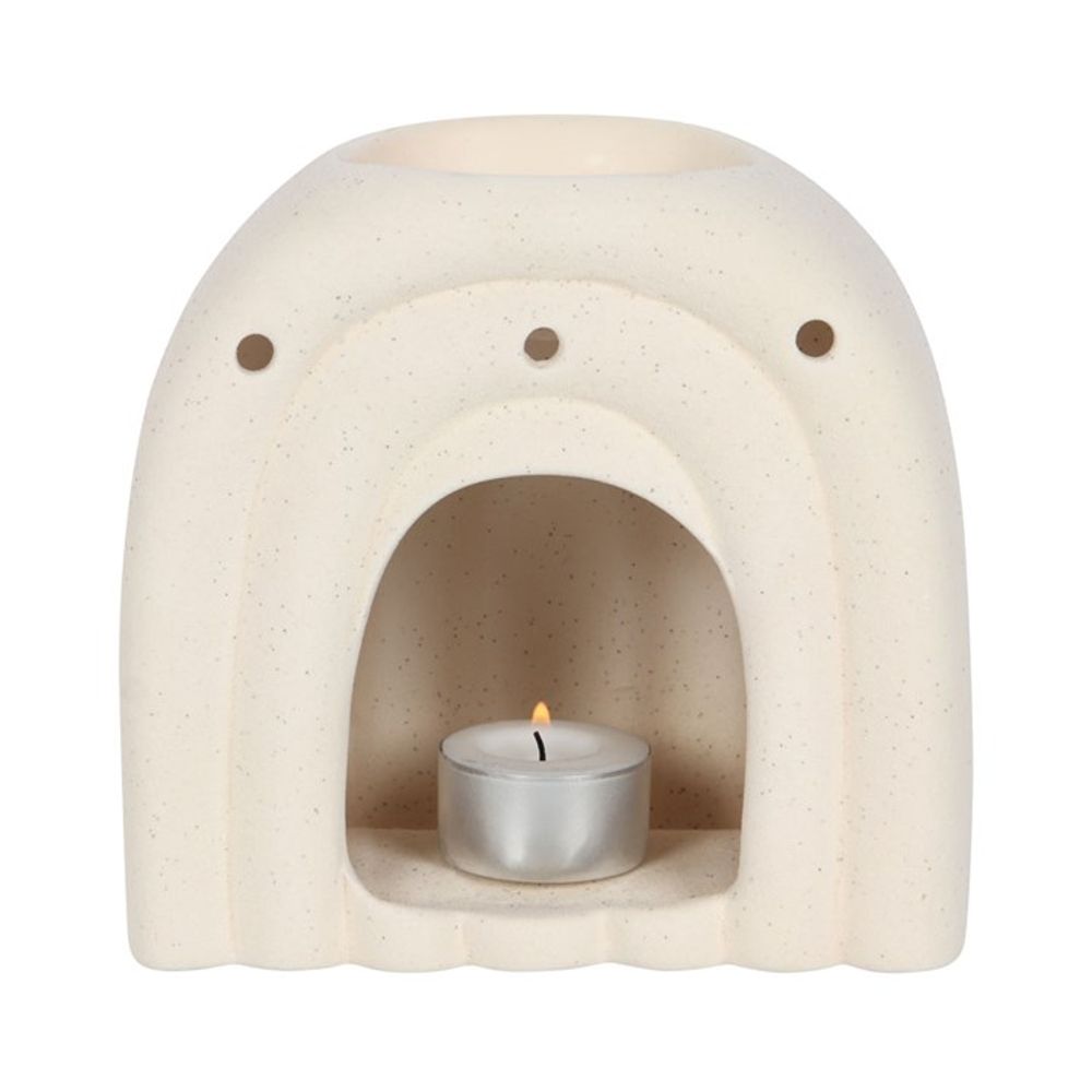 Eleanoras CREAM SPECKLE ARCH OIL BURNER Oil Burners