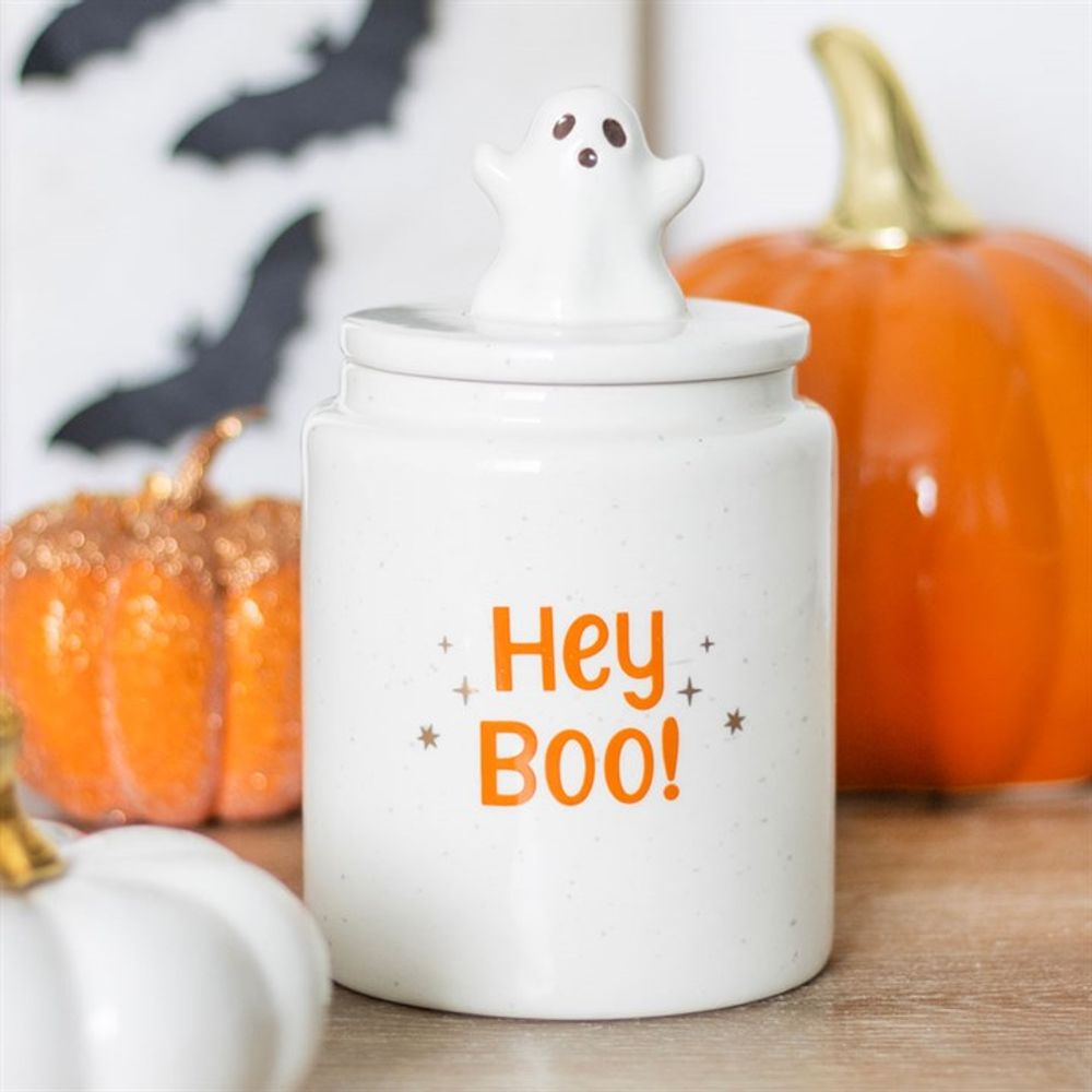 Eleanoras HEY BOO GHOST STORAGE JAR Canisters