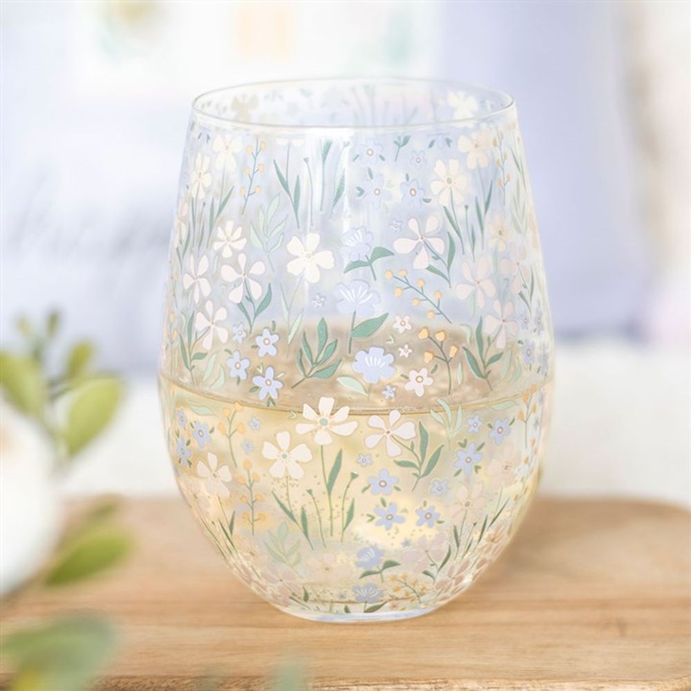 Eleanoras DITSY FLORAL PRINT STEMLESS GLASS 