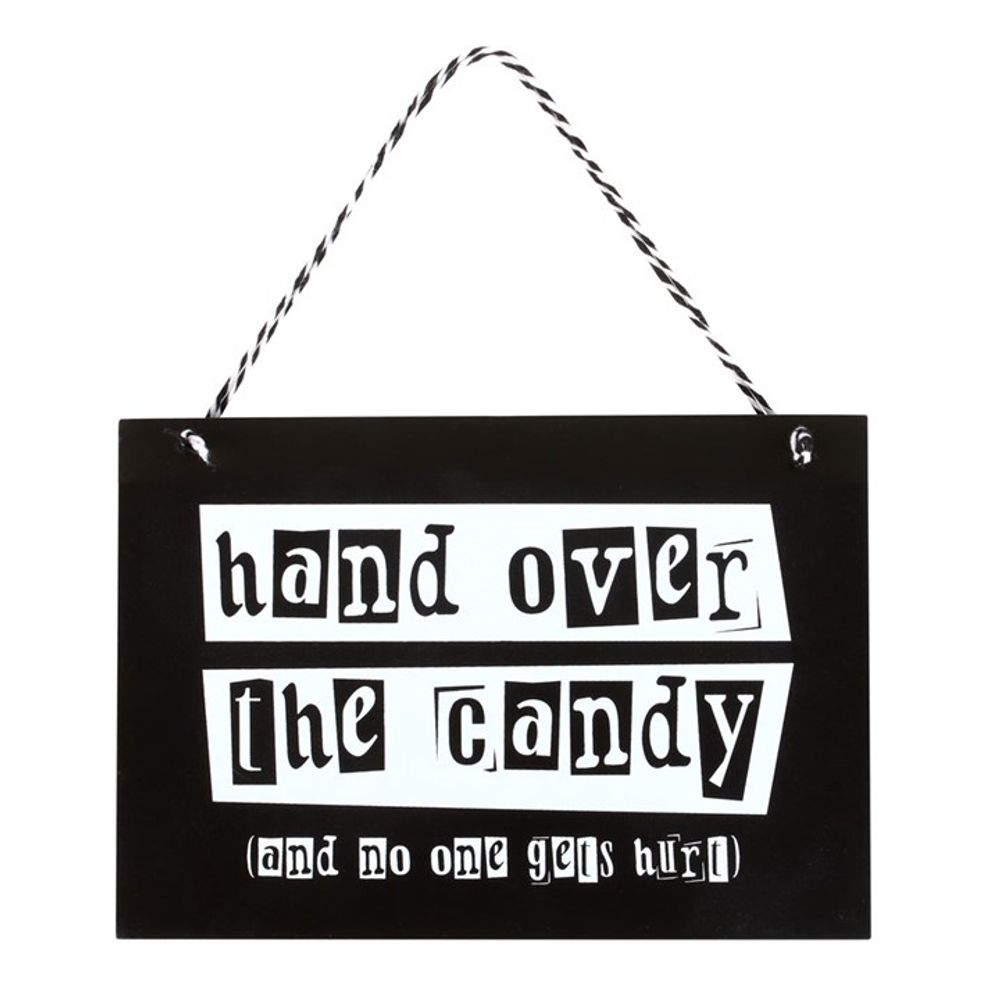 Eleanoras Hand Over The Candy Hanging Sign Signs & Plaques