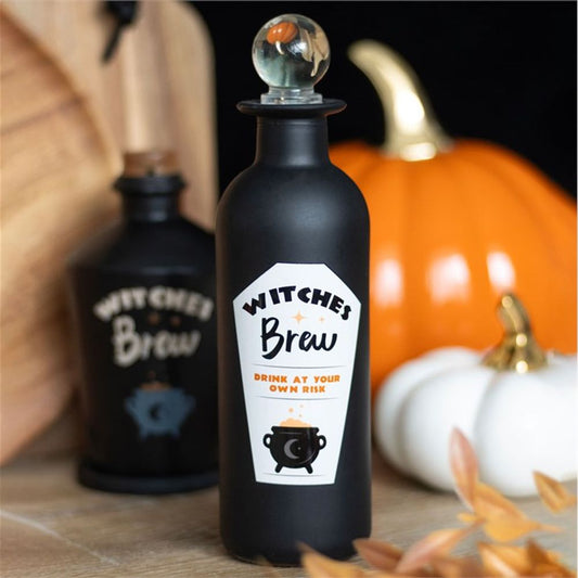 WITCHES BREW DECORATIVE GLASS POTION BOTTLE  from Eleanoras