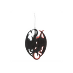 Fire and Ice Dragon Hanging Ornament by Anne Stokes