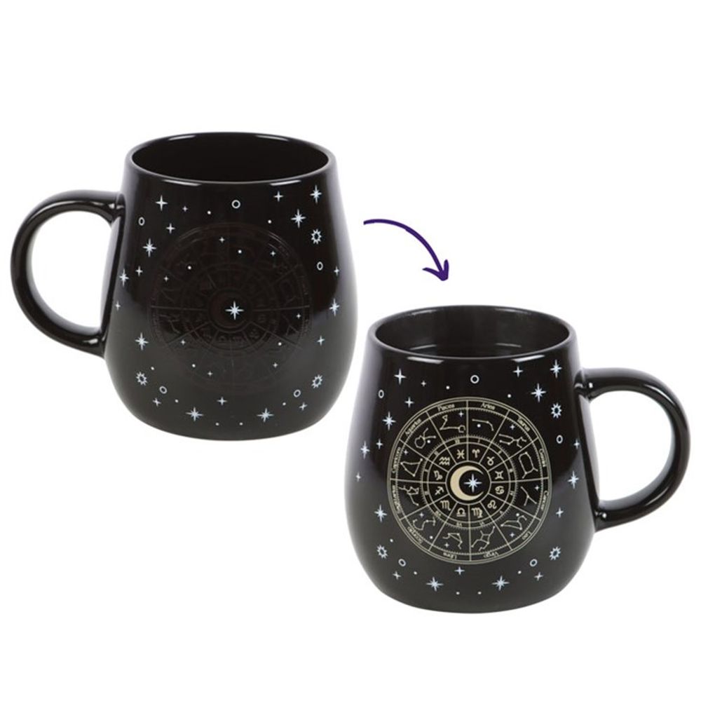 Eleanoras Astrology Wheel Heat Change Mug Mugs