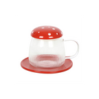 Eleanoras Glass Mushroom Mug And Saucer Mugs