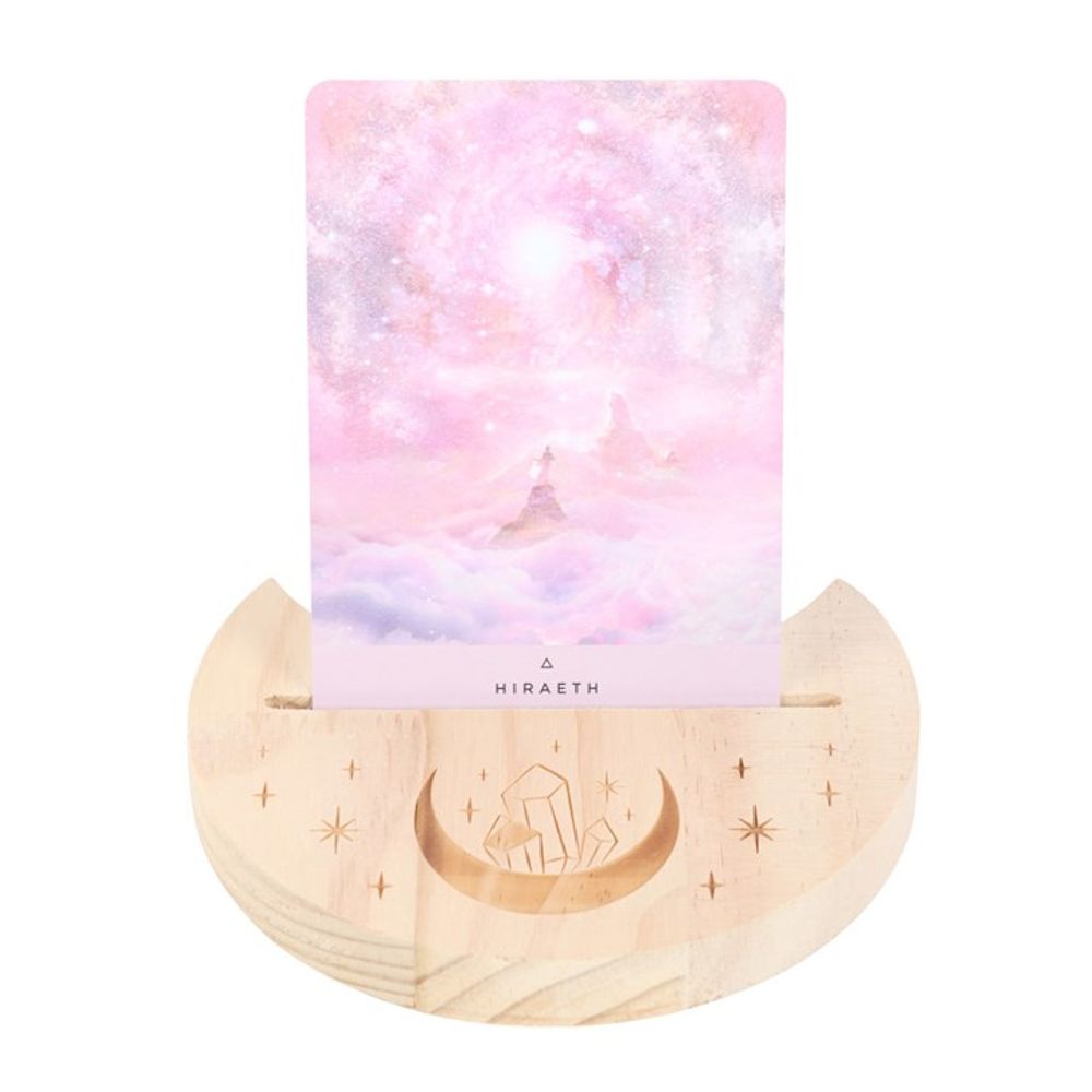 Eleanoras NATURAL CRYSTAL CRESCENT MOON TAROT CARD STAND 