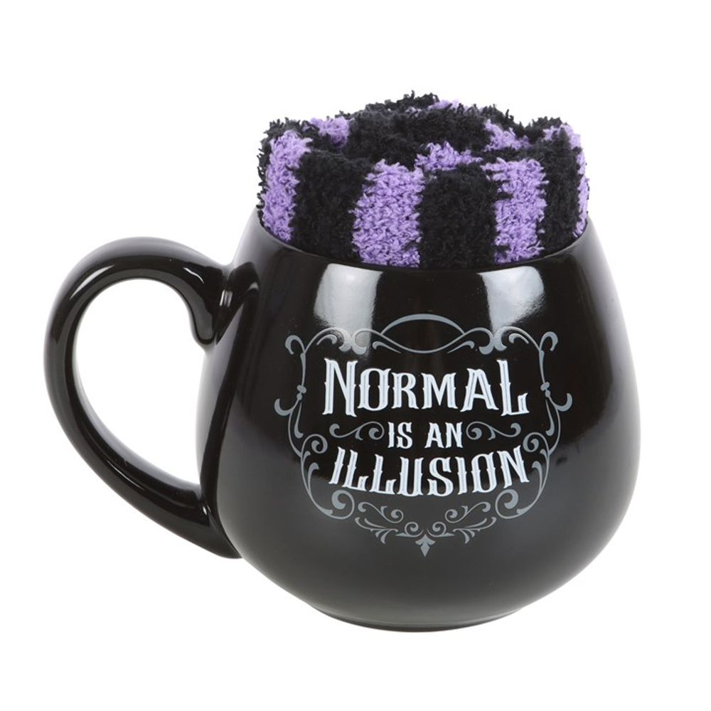 Eleanoras Normal Is An Illusion Gothic Mug & Socks Set Mugs