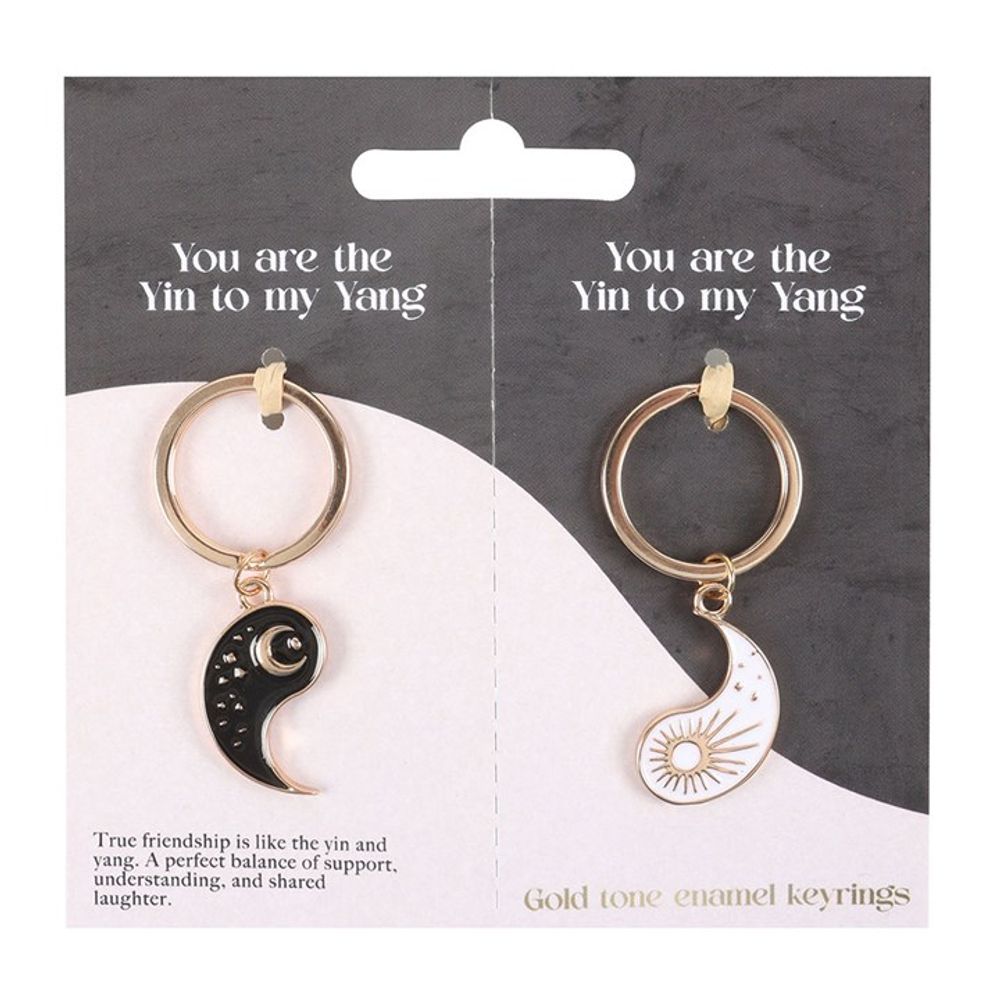 Eleanoras PAIR OF YIN YANG BEST FRIEND KEYRINGS Keyrings