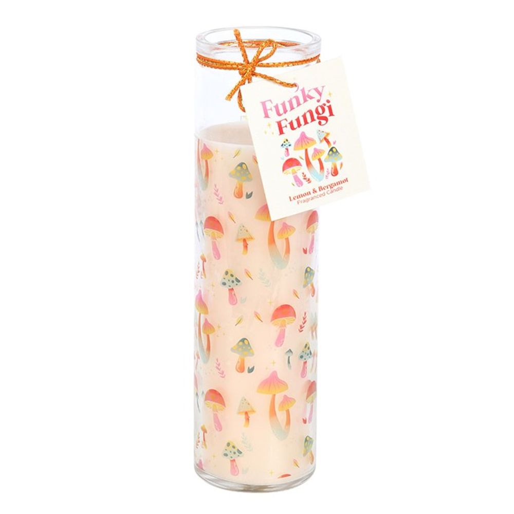 Eleanoras Funky Fungi Mushroom Print Tube Candle Candles