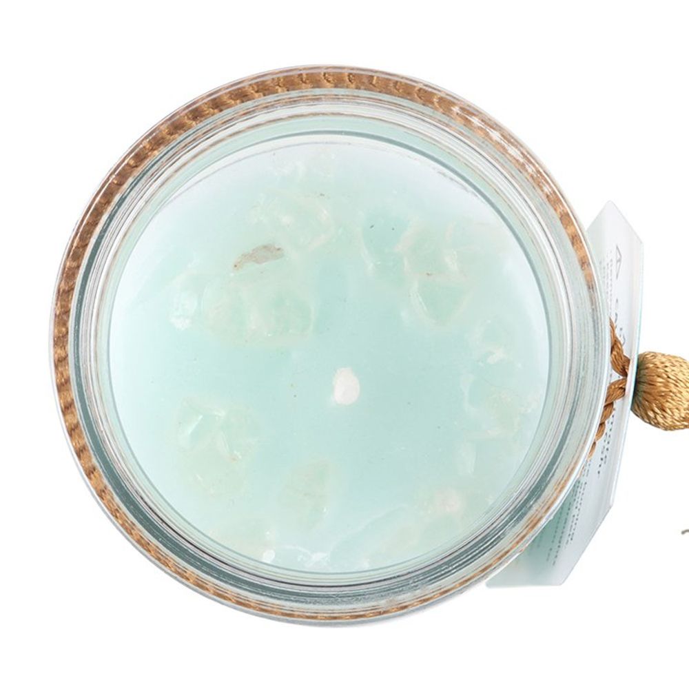 Eleanoras White Sage Tube Candle With Clear Quartz Crystals 