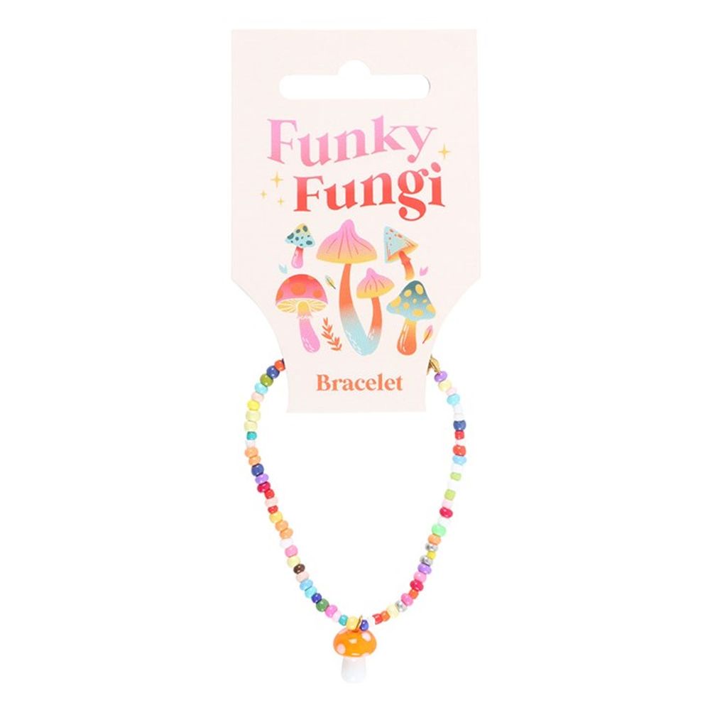 Eleanoras ORANGE MUSHROOM BEADED CHARM BRACELET Jewellery