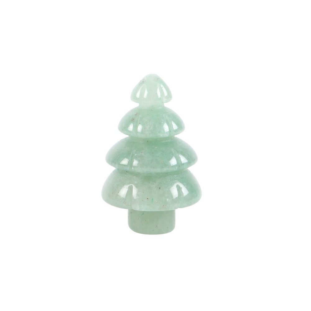 Eleanoras GREEN ADVENTURINE CRYSTAL CHRISTMAS TREE IN A BAG CRYSTALS