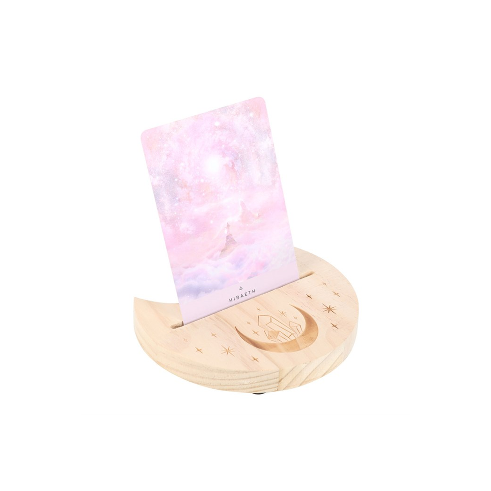 Eleanoras NATURAL CRYSTAL CRESCENT MOON TAROT CARD STAND 