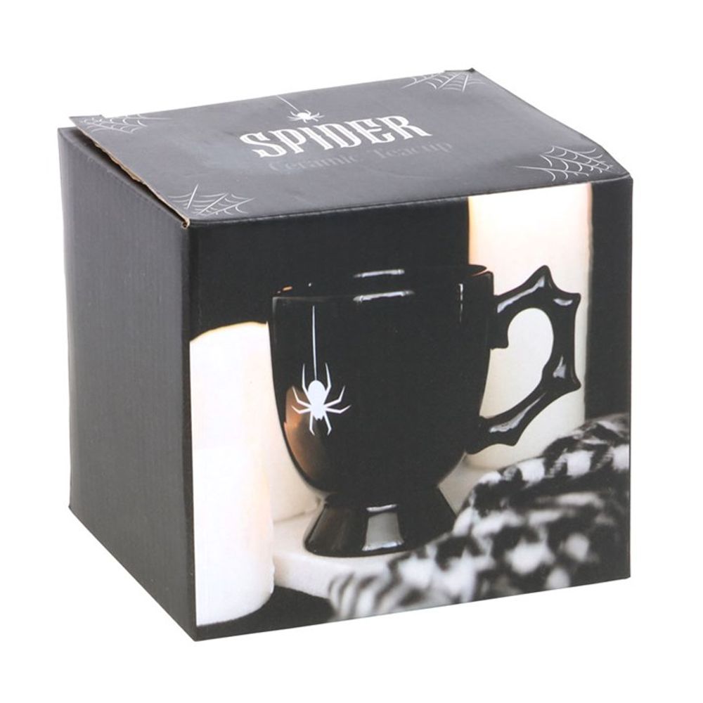 Eleanoras BLACK SPIDER TEACUP Mugs