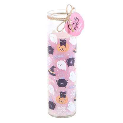 Eleanoras CANDY APPLE PASTEL HALLOWEEN TUBE CANDLE Candles