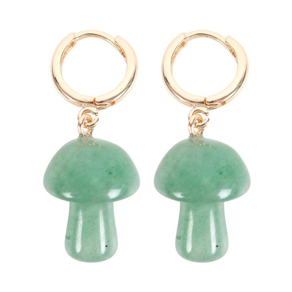 Eleanoras ADVENTURINE CRYSTAL MUSHROOM EARRINGS Jewellery