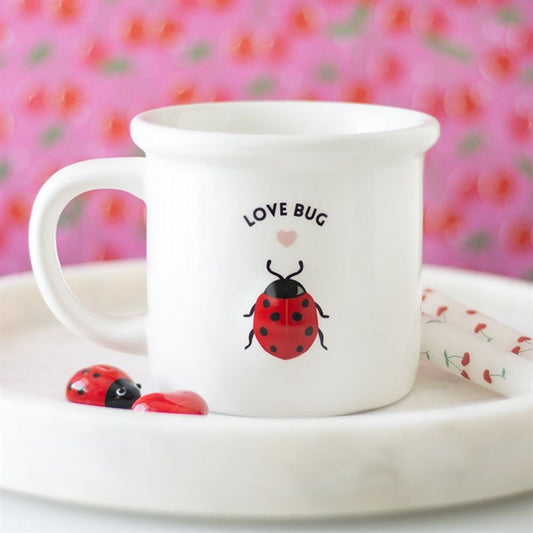 Eleanoras LOVE BUG MUG WITH 3D LADYBIRD Mugs