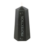 Eleanoras Protection Crystal Candle With Rough Black Obsidian Candles