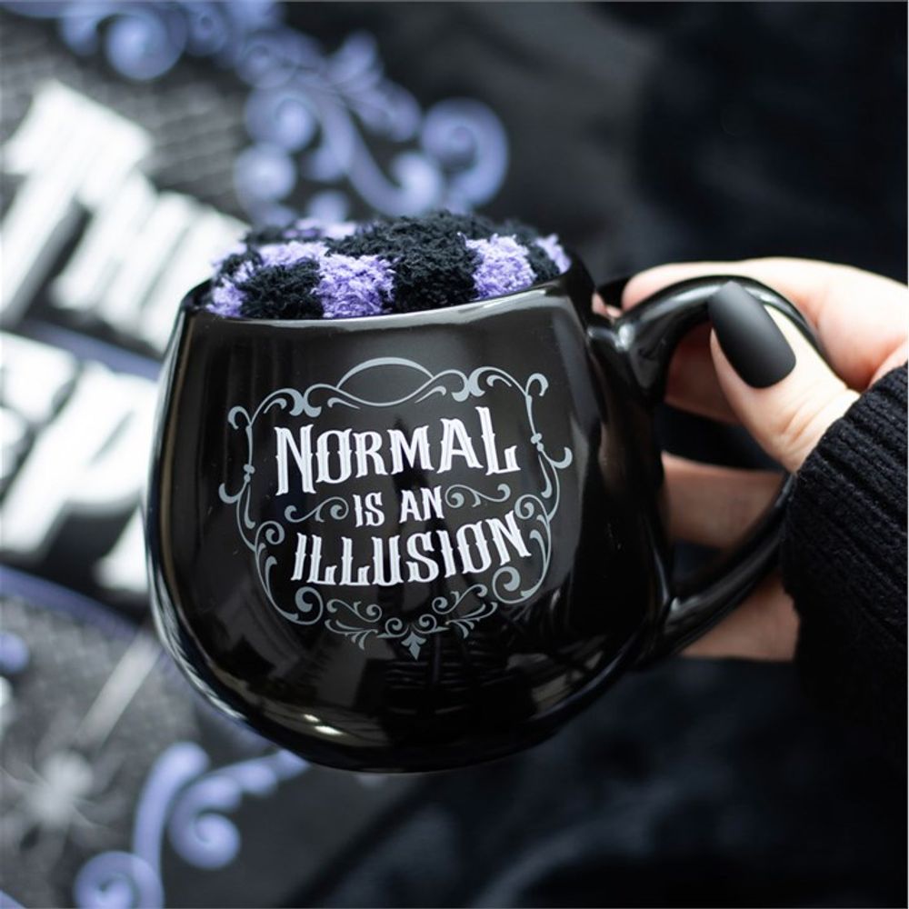 Eleanoras Normal Is An Illusion Gothic Mug & Socks Set Mugs