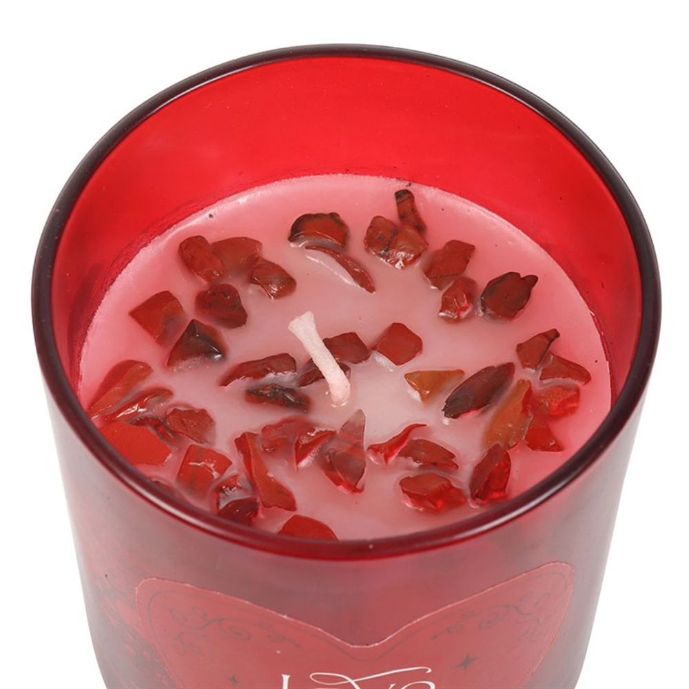 Eleanoras LOVE POTION RASPBERRY CRYSTAL CHIP CANDLE Candles