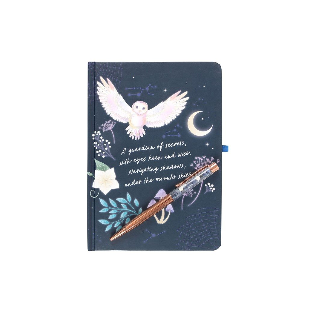 Eleanoras NIGHT OWL JOURNAL WITH SODALITE PEN Notebooks & Journals