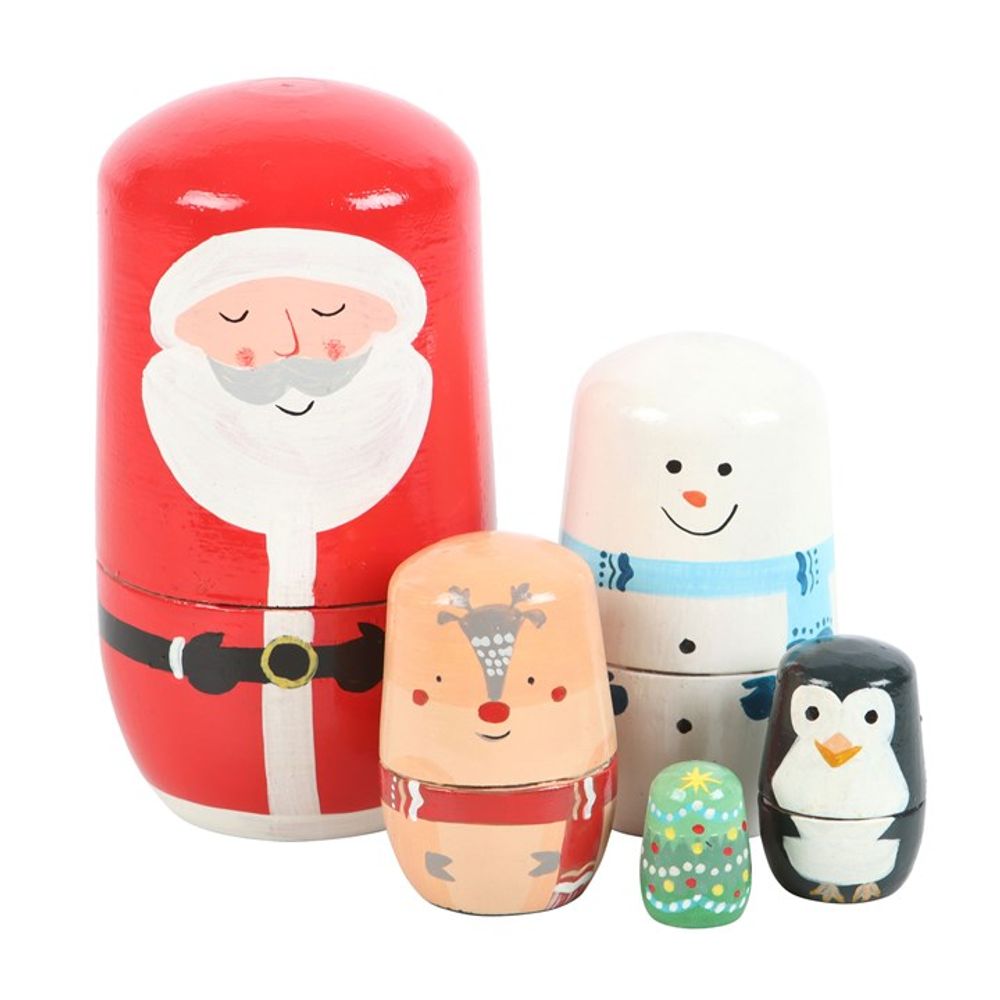 Eleanoras Christmas Russian Nesting Doll Set Figurines & Sculptures