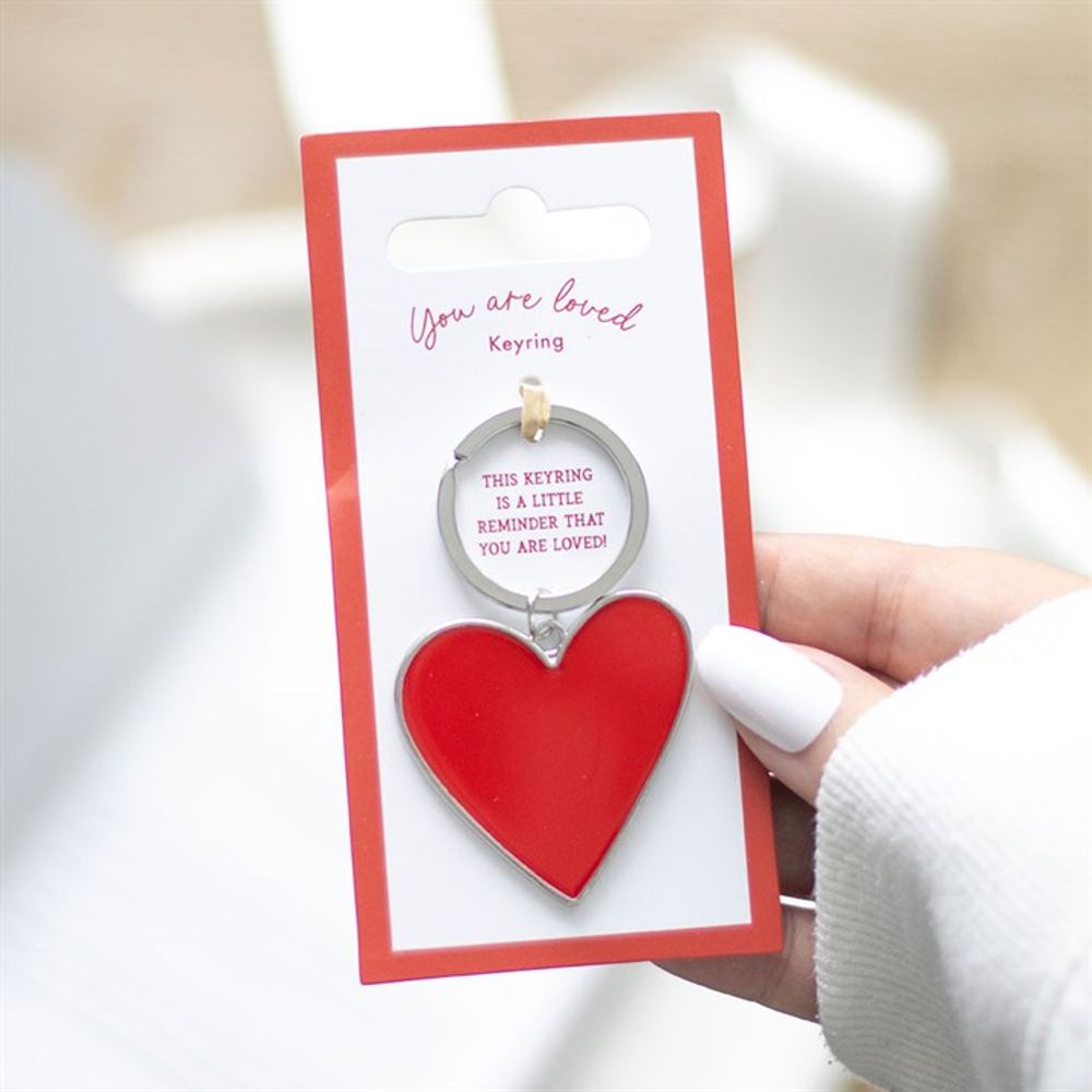 Eleanoras You Are Loved Heart Keyring Keyrings