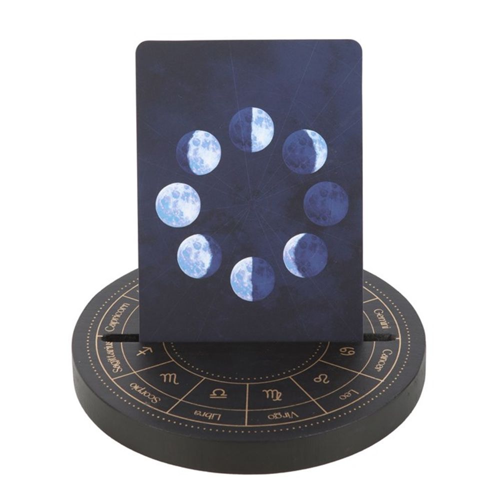 Eleanoras Black Astrology Wheel Tarot Card Stand 