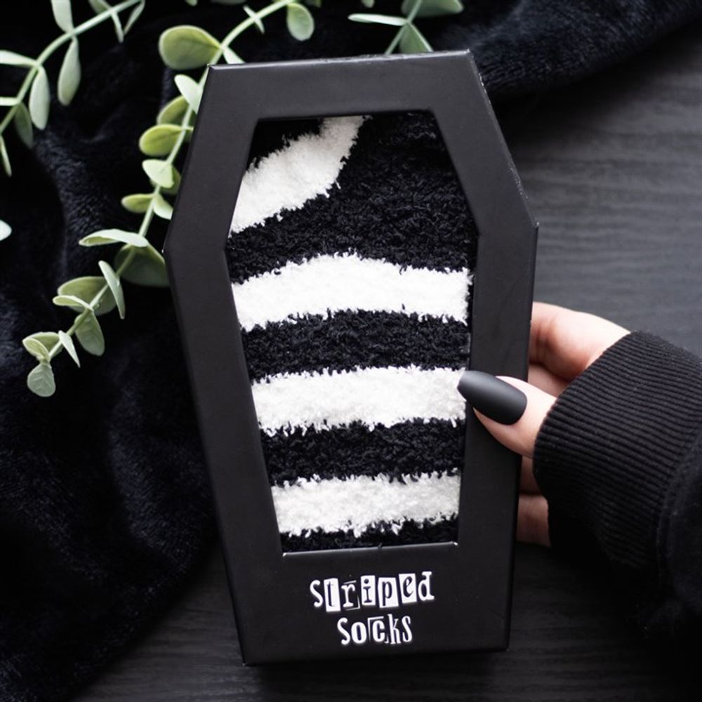 Eleanoras STRIPED SOCKS IN A COFFIN GIFT BOX Socks