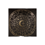 Eleanoras Astrology Wheel Black Square Cushion Cushions & Covers