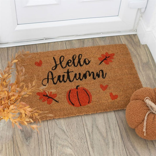 HELLO AUTUMN NATURAL DOORMAT