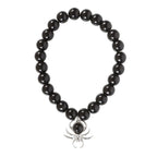 Eleanoras Spider Black Obsidian Beaded Bracelet Bracelets