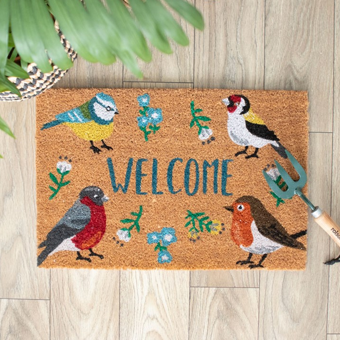 BRITISH GARDEN BIRDS DOORMAT