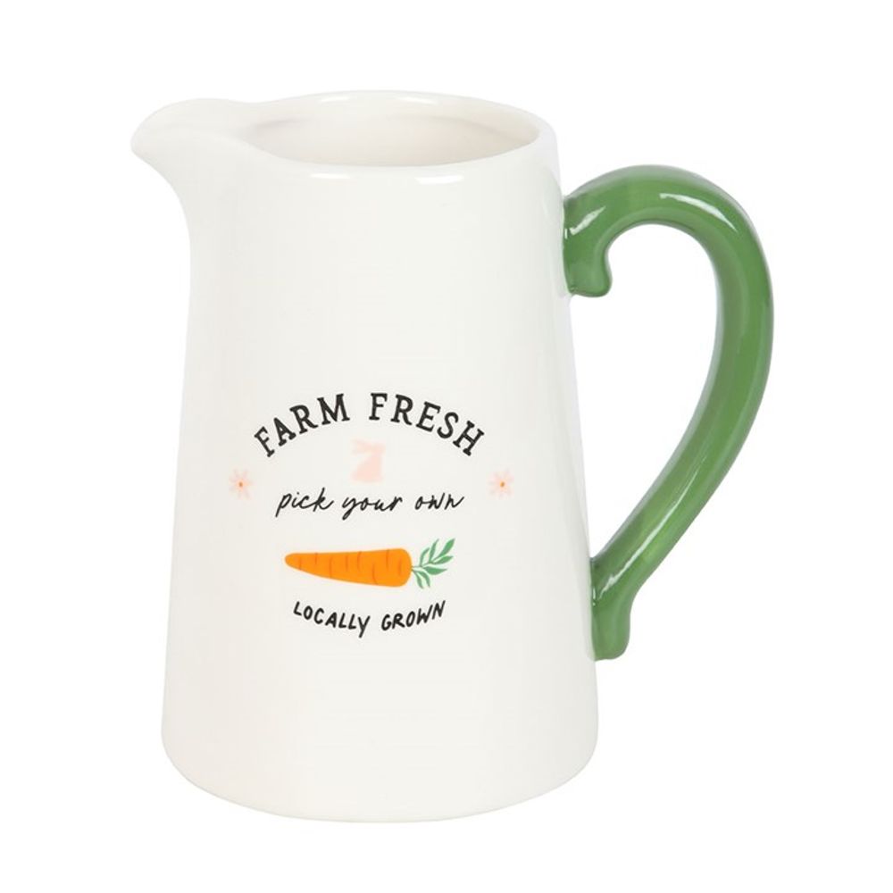 Eleanoras Fresh Farm Carrot Patch Ceramic Flower Jug 