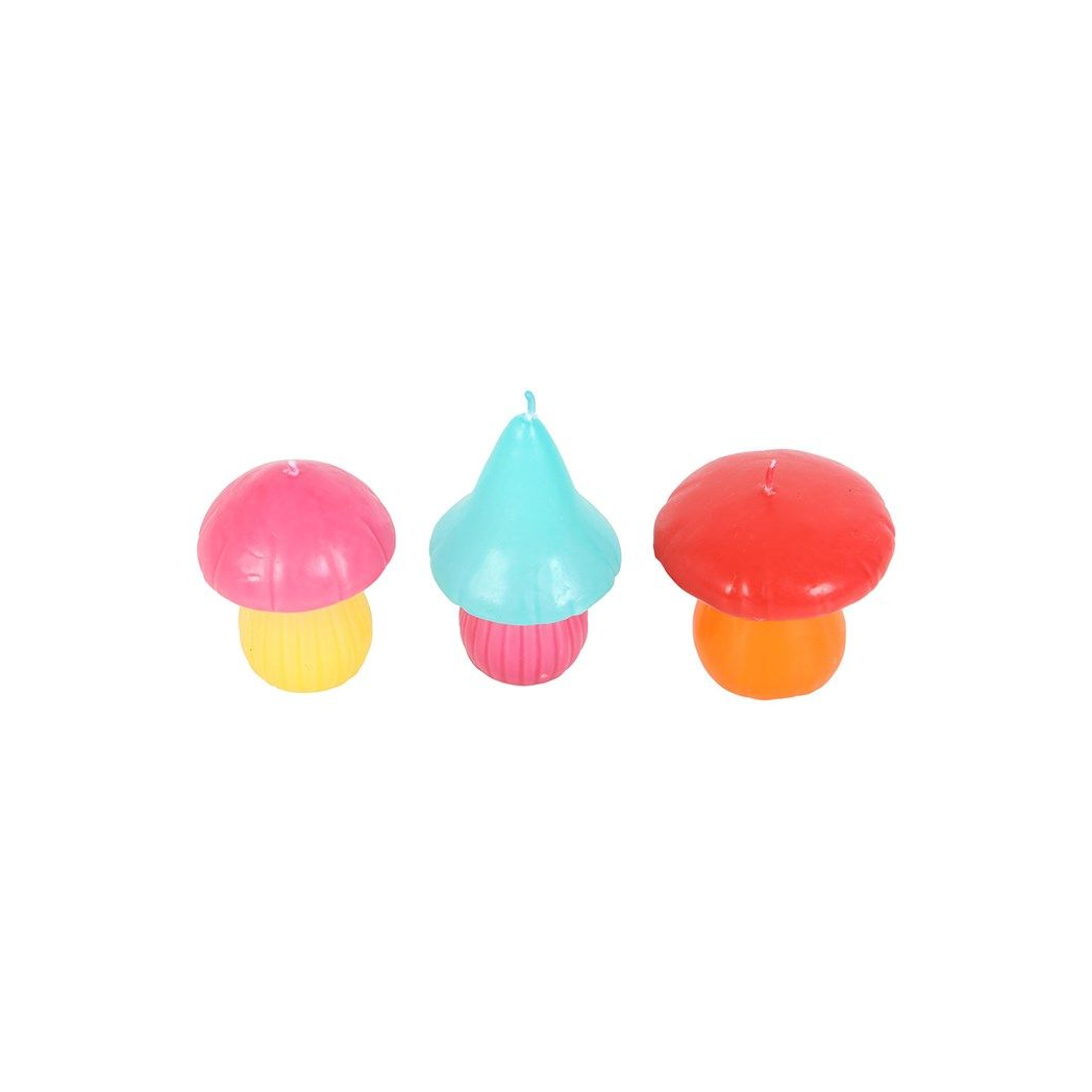 Eleanoras SET OF 3 MUSHROOM SHAPED CANDLES Candles