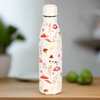 Eleanoras All Over Mushroom Print Metal Water Bottle Drinkware
