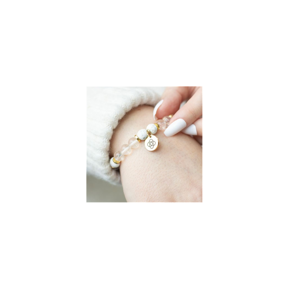 Eleanoras Friendship Clear Quartz Essential Oil Bracelet Bracelets