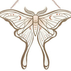 Eleanoras Luna Moth Hanging Sign Signs & Plaques