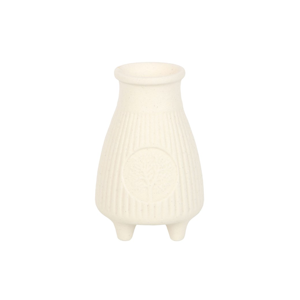 Eleanoras Cream Ribbed Palo Santo Brick Burner 