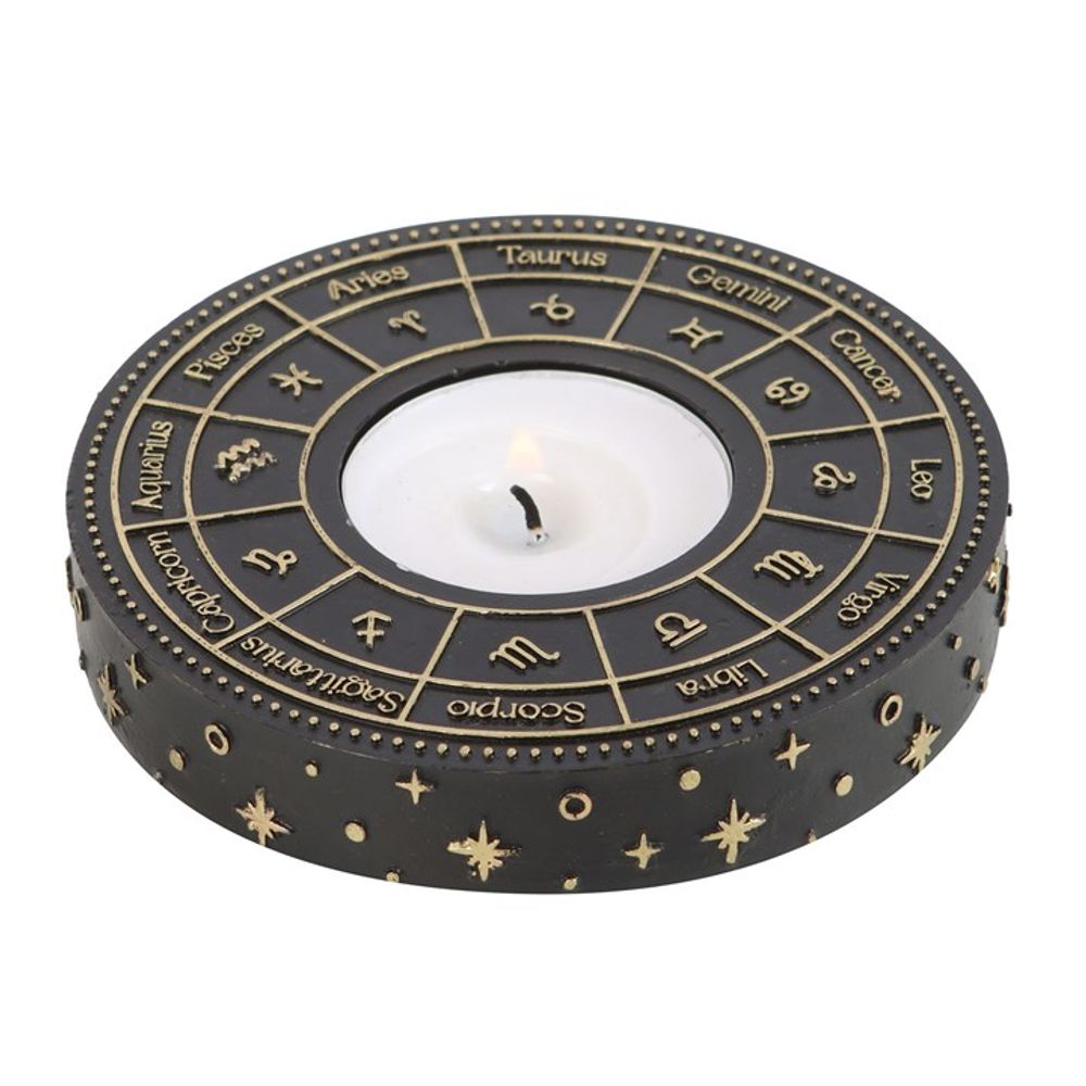 Eleanoras ASTROLOGY WHEEL TEALIGHT CANDLE HOLDER Candle Holders