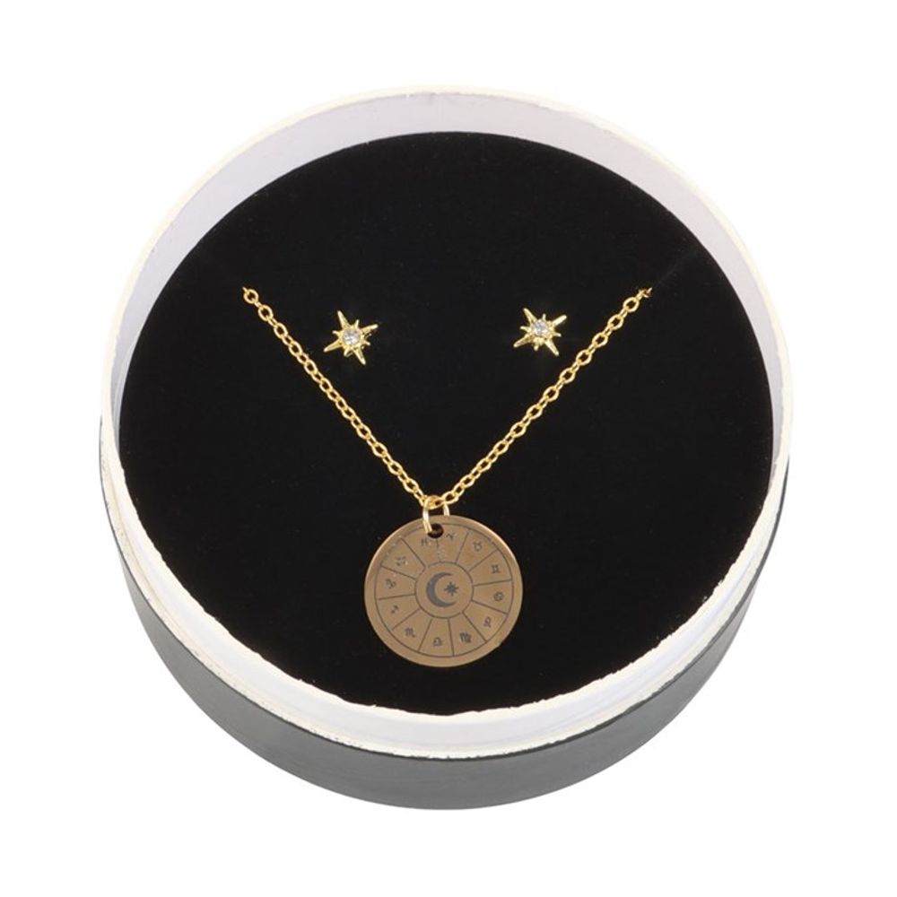 Eleanoras Astrology Wheel Earring & Necklace Set Jewellery