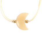 Eleanoras Be Brave Yellow Jade Crystal Moon Bracelet Jewellery