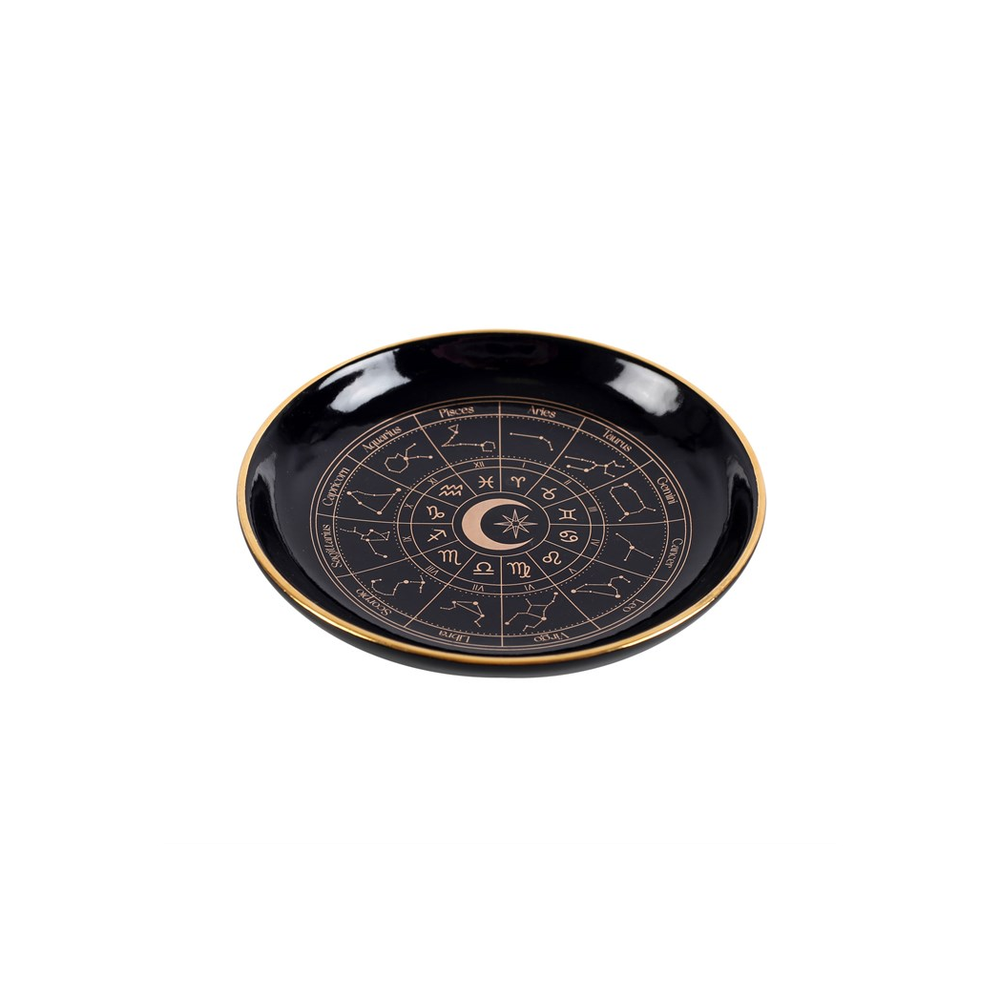 Eleanoras Black Astrology Wheel Trinket Dish 