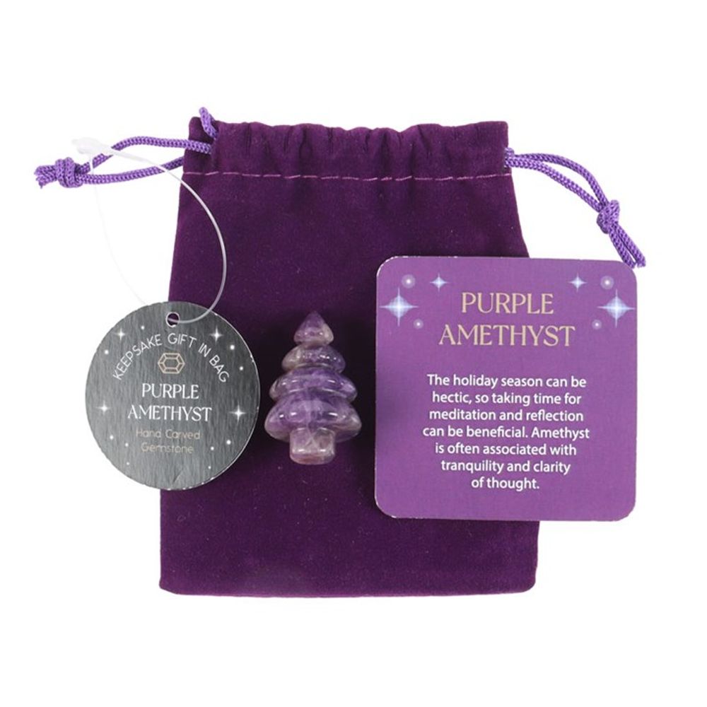 Eleanoras AMETHYST CRYSTAL CHRISTMAS TREE IN A BAG CRYSTALS