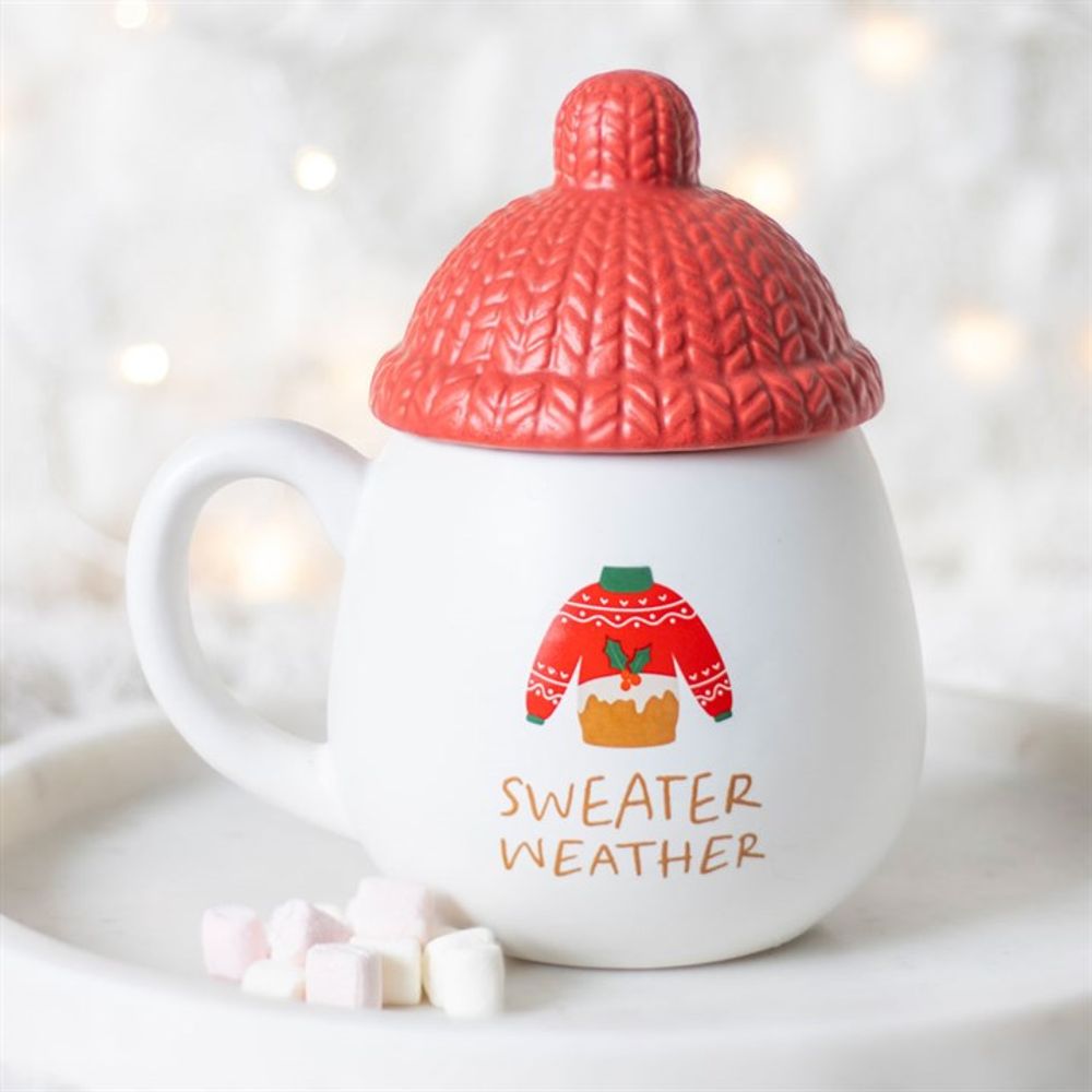 Eleanoras SWEATER WEATHER LIDDED MUG Mugs