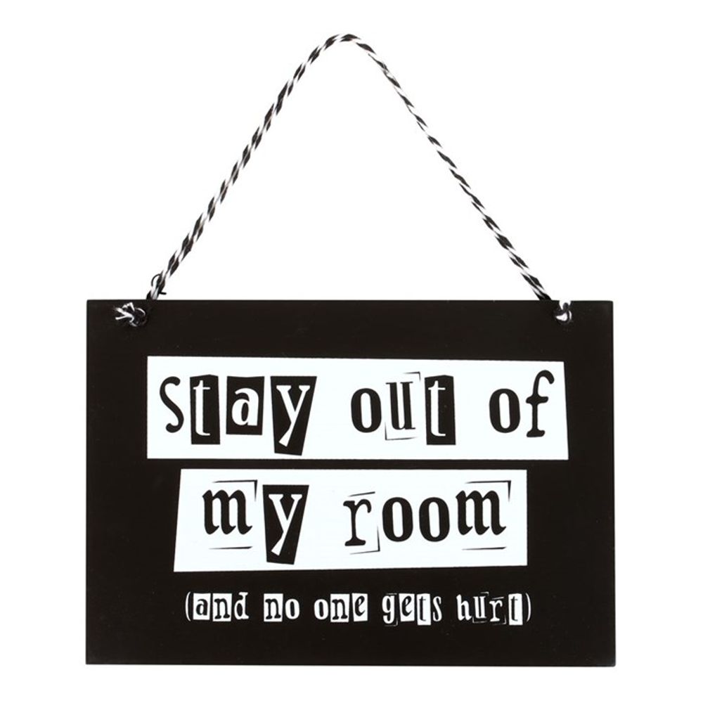 Eleanoras STAY OUT OF MY ROOM HANGING SIGN Signs & Plaques