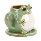 Eleanoras Frog Shaped Mug & Lily Pad Saucer Mugs