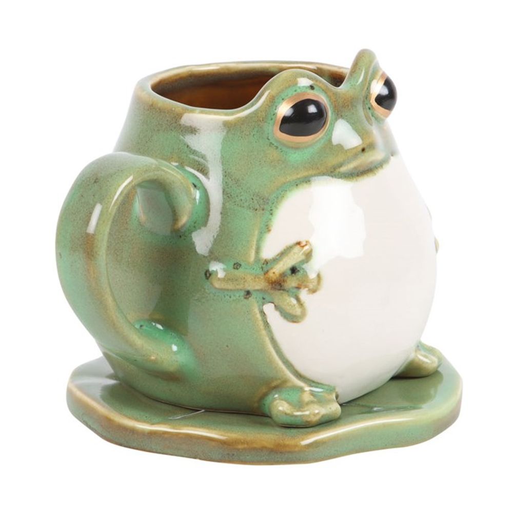 Eleanoras Frog Shaped Mug & Lily Pad Saucer Mugs