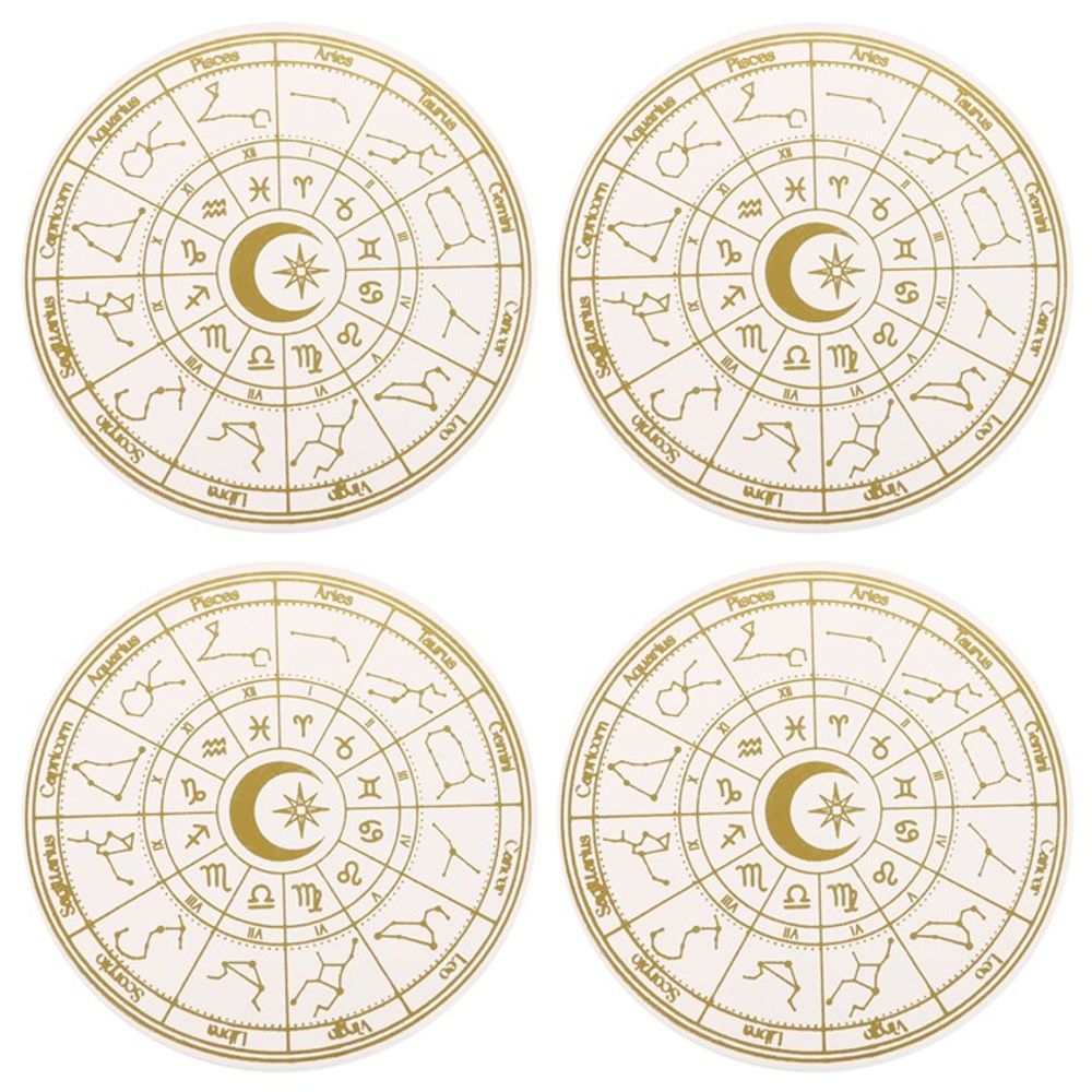 Eleanoras ASTROLOGY WHEEL COASTER SET Coasters