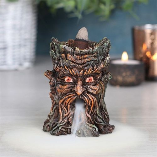 Eleanoras Small Green Man Backflow Incense Burner Incense Holders