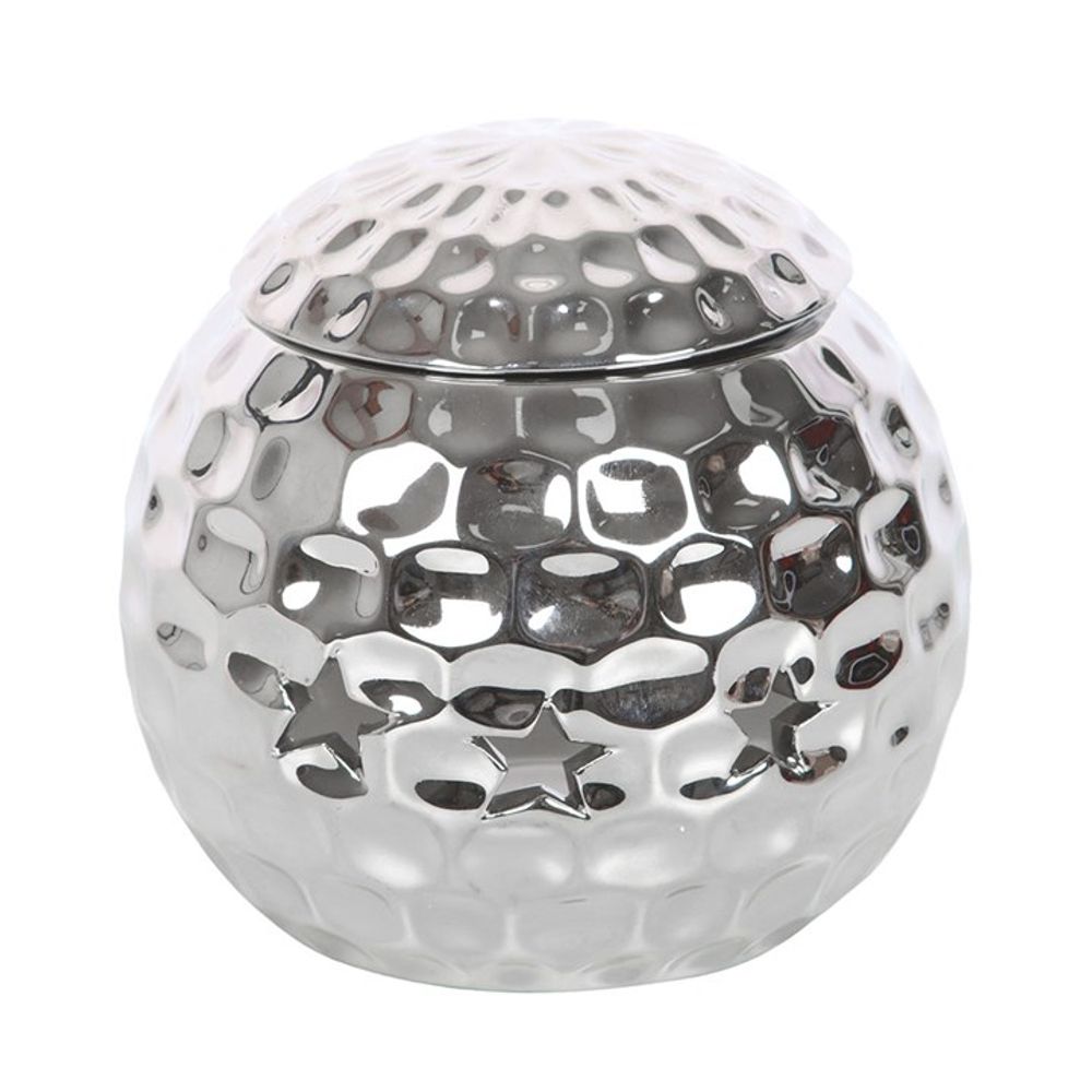 Eleanoras SILVER DISCO BALL OIL BURNER Oil Burners